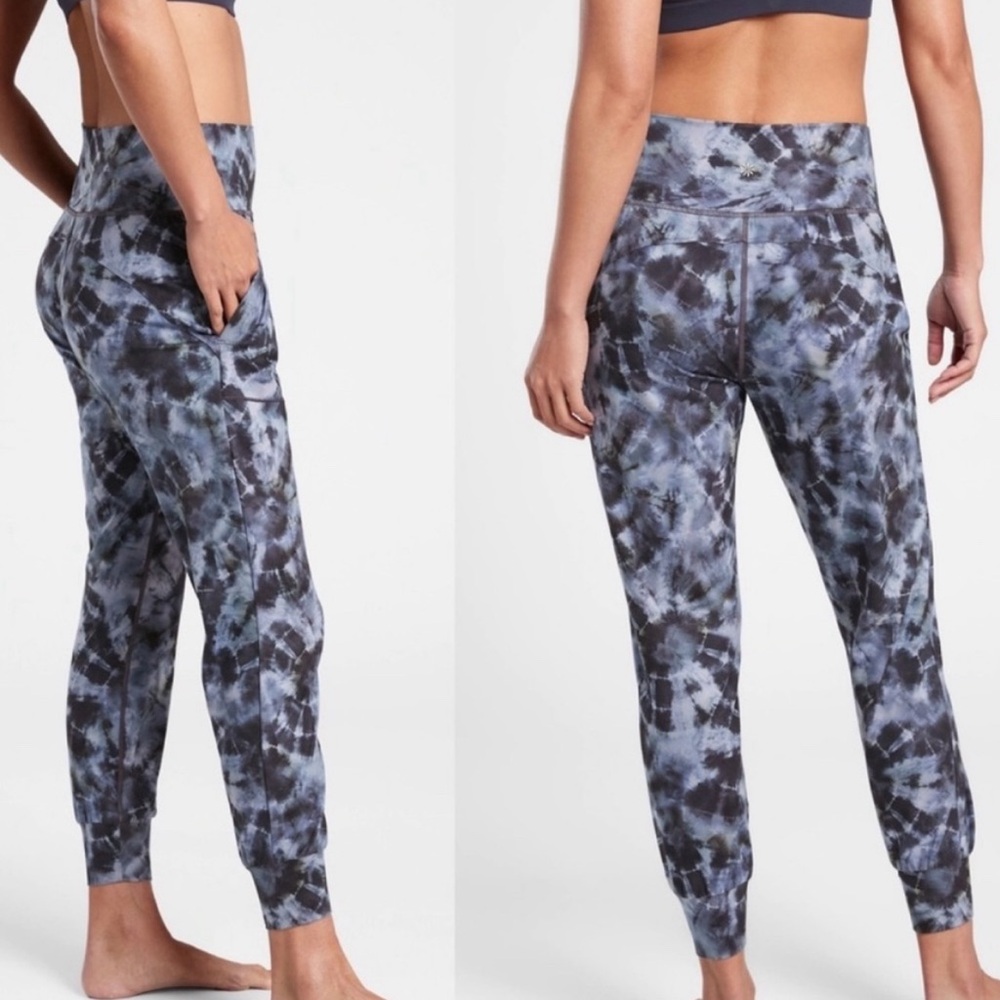 Athleta Salutation Printed Women's Tie Dye Jogger Pants Size 1 X
